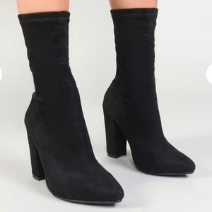 Chic Public Desire Ankle Sock Boots